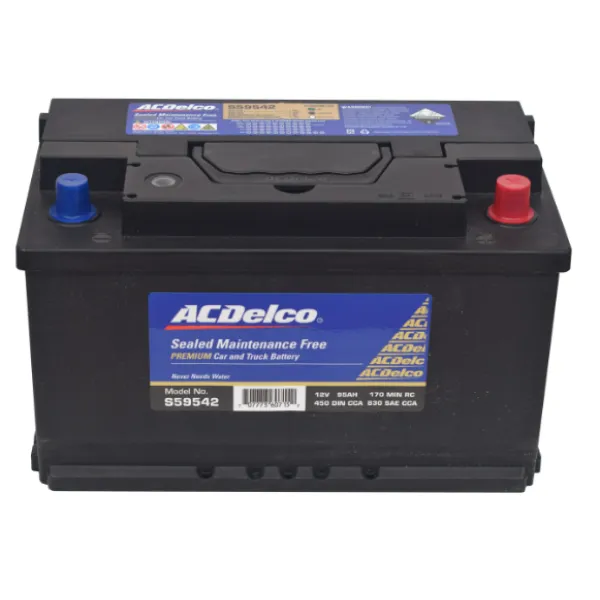 BATERIA ACDELCO 90AH 830CCA POSITIVO LADO DERECHO (- +)